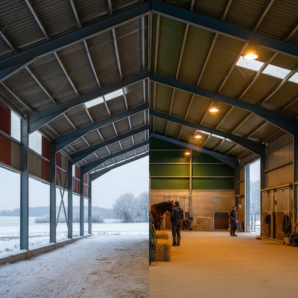 Insulated vs Uninsulated Agricultural Hangars: Choosing the Optimal 12m Steel Building for Your Farm in 2026