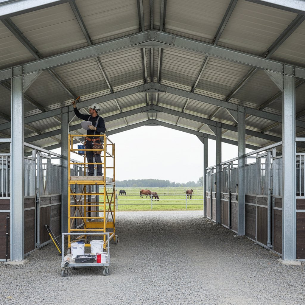 Mini stable 6 boxes: maintenance and longevity