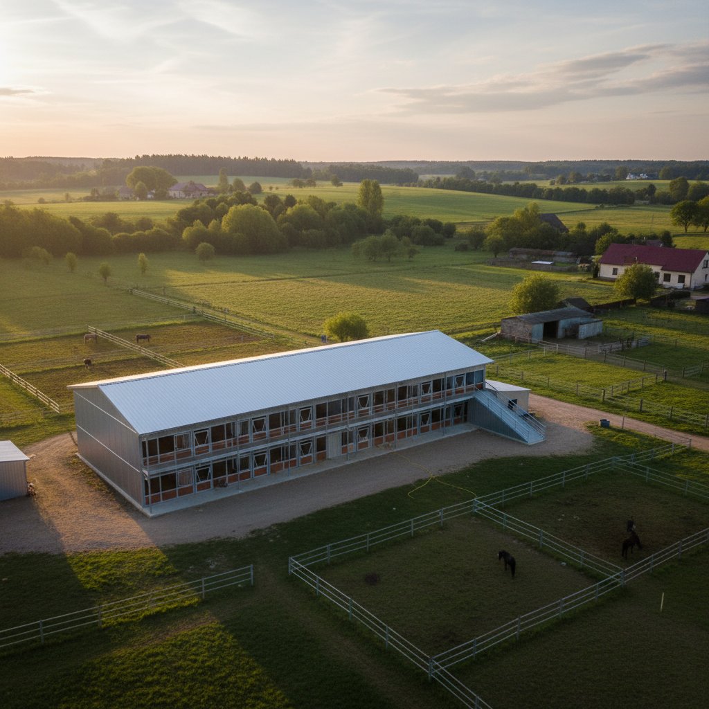 Komercinis žirgynas 20 boksų: realūs atvejai ir investicijų grąža