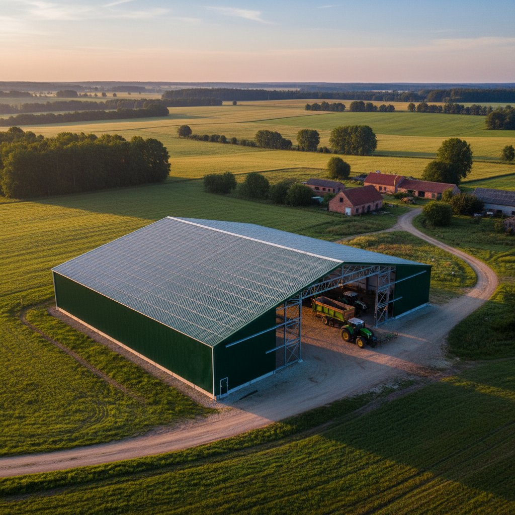 Žemės ūkio angaras 12×30 m: realūs atvejai ir investicijų grąža