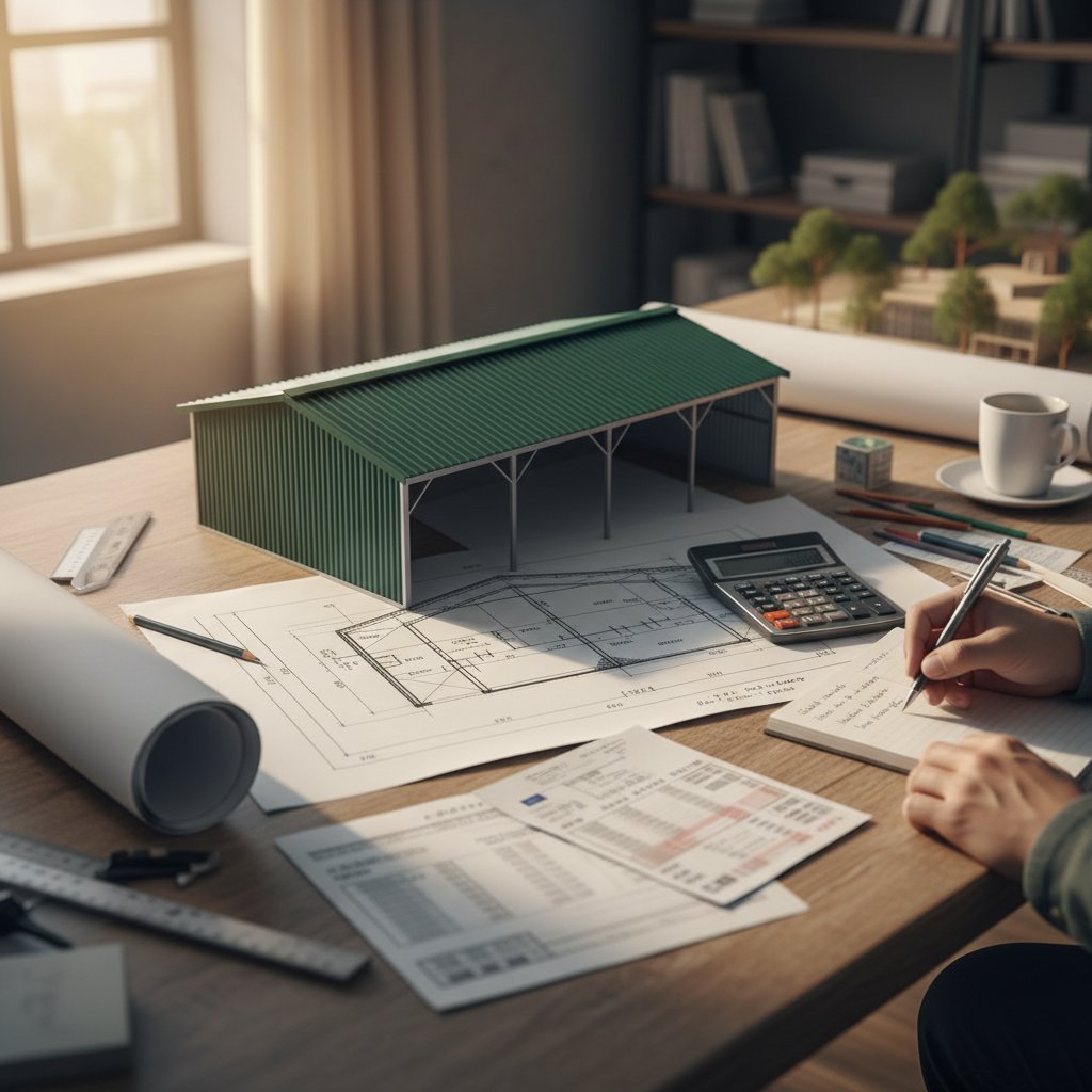 Lantbrukshall 12×30 m: pris och finansiering 2026